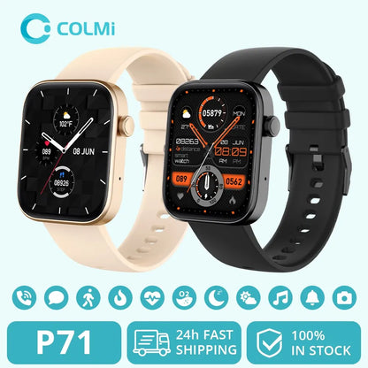 Purilite Select P71 Voice‑Calling Smartwatch – Health Monitoring, IP68 Waterproof, 100+ Sport Modes