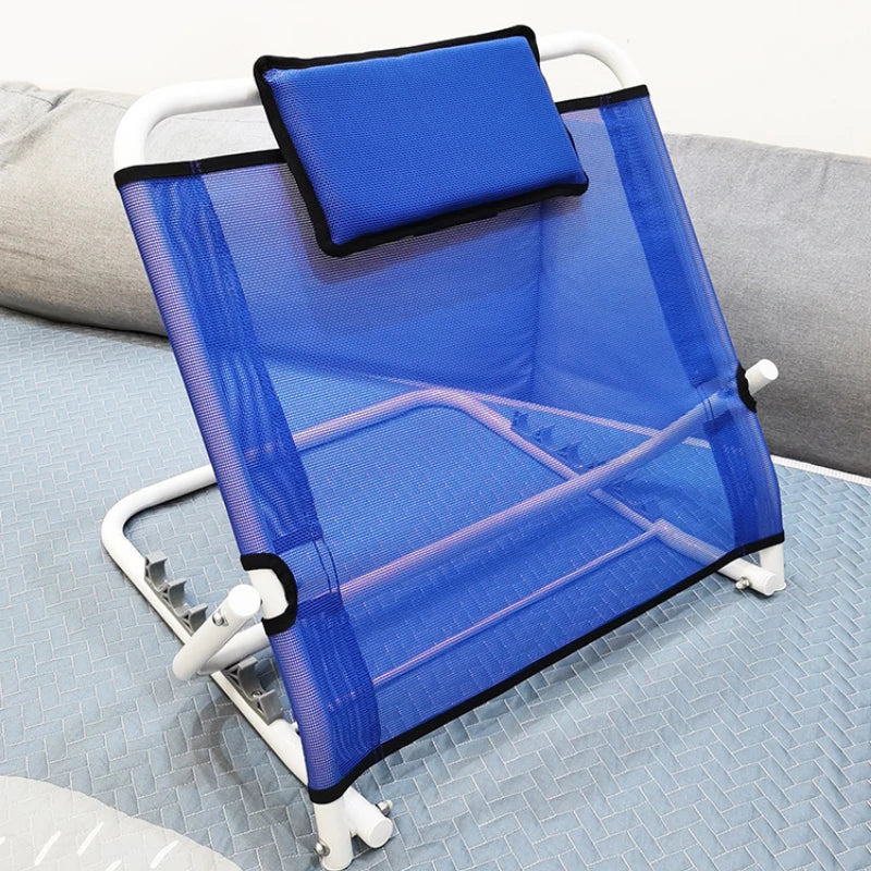 Purilite Select Adjustable Elderly Care Bed Backrest – Foldable Iron Support Frame with 5-Level Recline, PU Foam Cushion for Paralysis & Disabled Care - PuriLite