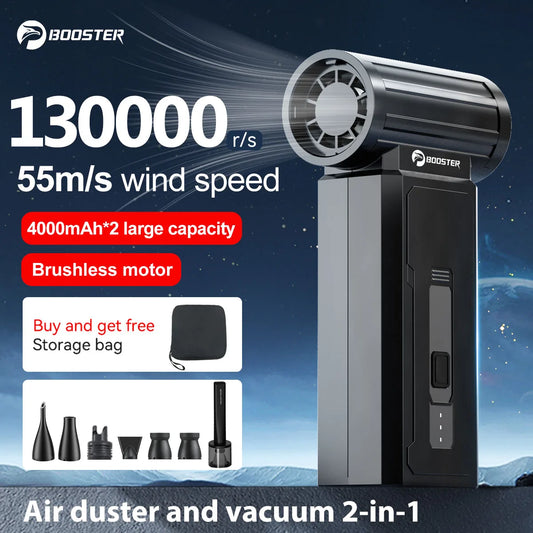 Purilite Select 130000RPM Turbo Jet Fan – Brushless Powerful Air Blower &amp; Vacuum Cleaner