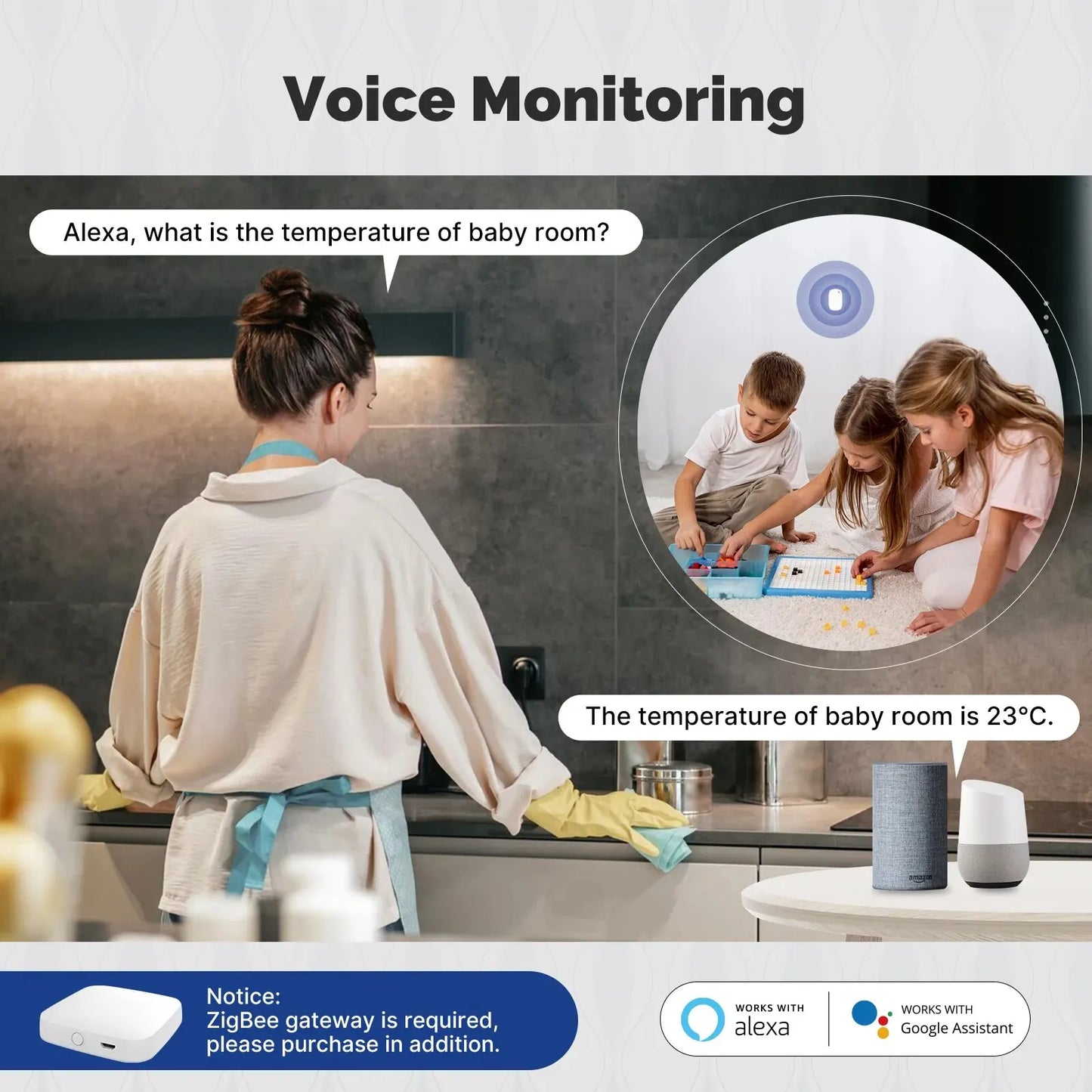 Purilite Select – Tuya Zigbee Smart Temperature &amp; Humidity Sensor