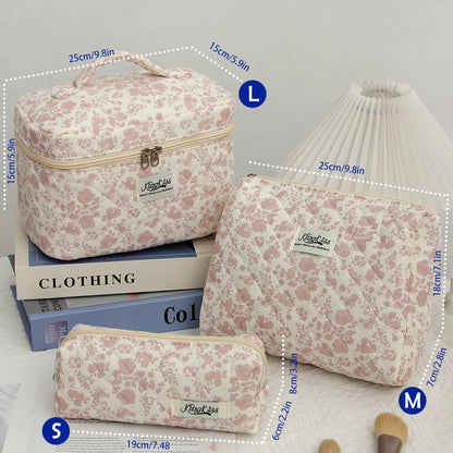 Purilite Select Quilted Cotton Makeup Bag