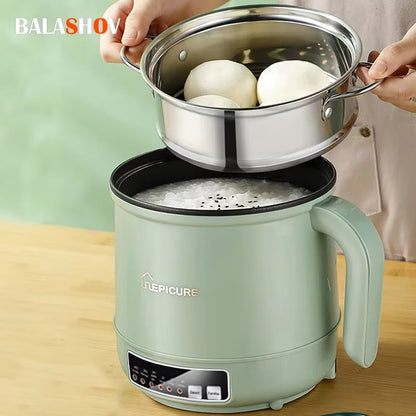 Purilite Select 1.5L Electric Rice Cooker 220V Single/Double Layer Non-Stick Multi Cooker with Reservation and Heat Preservation EU Plug - PuriLite