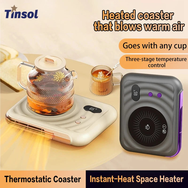 TINSOL Multi-function Constant-Temperature Cup Warmer Three-Level Temperature Adjustment Beverage Heating Tray Baby Milk Warmer - PuriLite