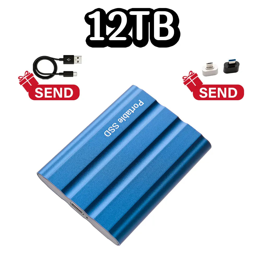 Purilite Select Portable External SSD USB 3.1 Type-C High-Speed Solid State Drive 1TB, 2TB, 4TB, 8TB, 12TB, 16TB, 32TB, 64TB & 128TB for Laptop, Desktop, Windows, macOS & Android