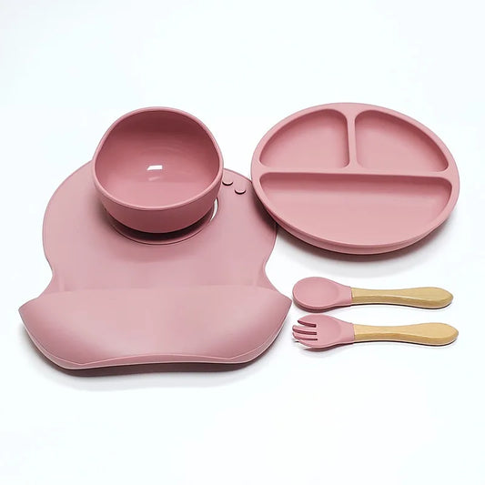 Purilite Select 5-Piece Children’s Silicone Dinnerware Set