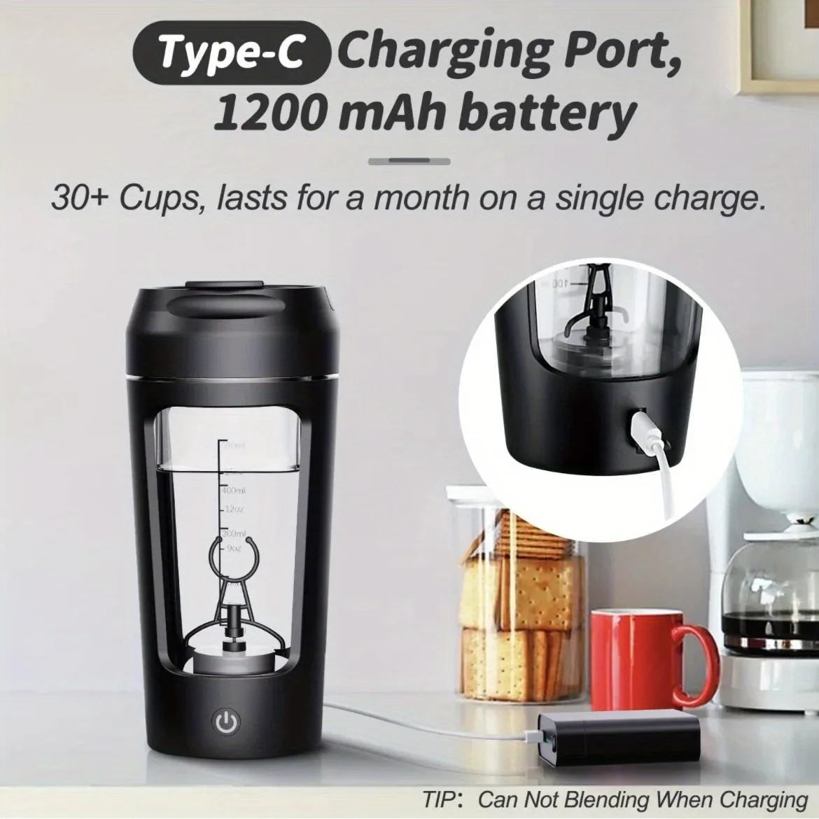 Purilite Select 500ml Electric Protein Shaker Bottle | Automatic Mixing Cup | USB Rechargeable Portable Blender Bottle - PuriLite