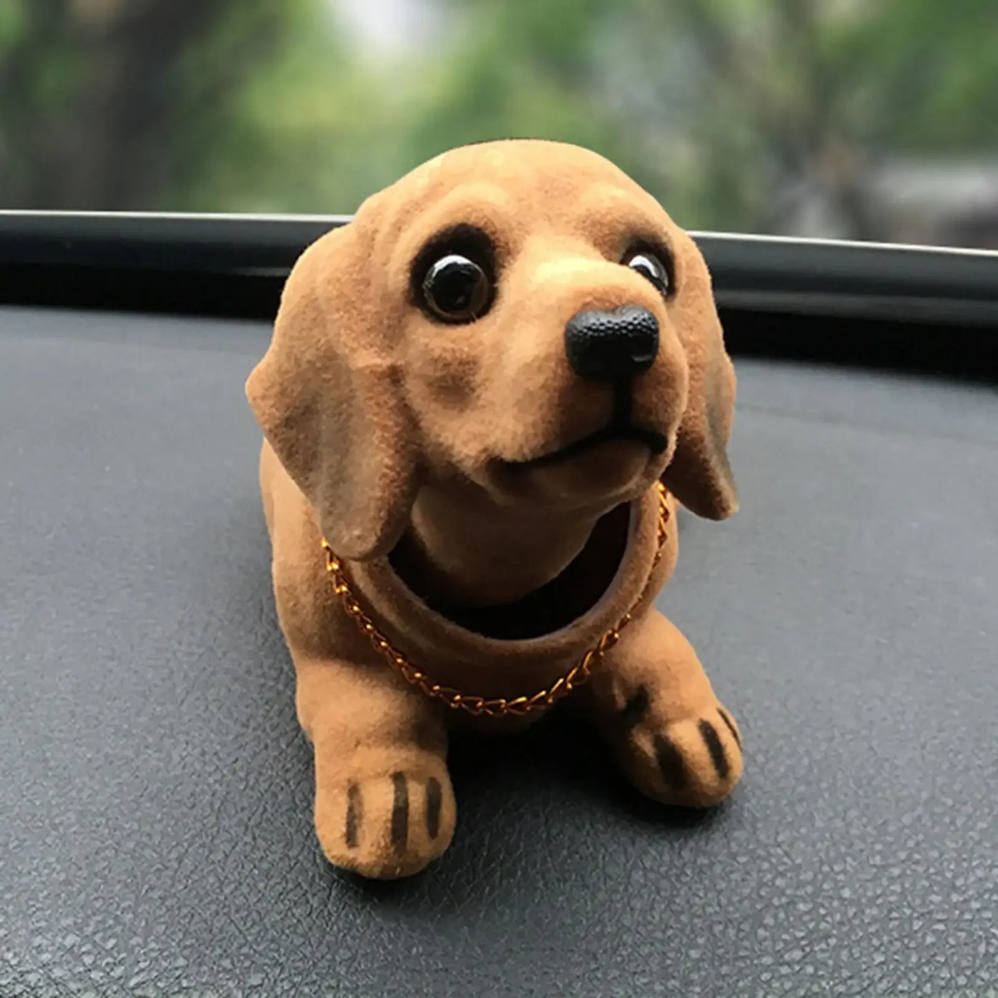 Purilite Select Bobble Head Dog Car Dashboard Ornament Shaking Head Puppy Figure Resin Vehicle Interior Decoration