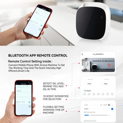 Purilite Select Smart 100 mL Fragrance Oil Diffuser – Battery‑Operated with App Control for Home, Office & Restroom