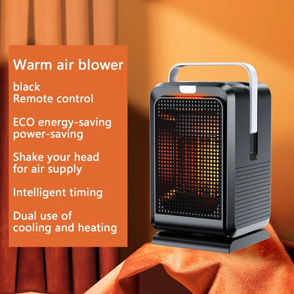 Purilite Select The Original Grate Heater – 1000W Powerful Desktop Ceramic Heater with Remote Control