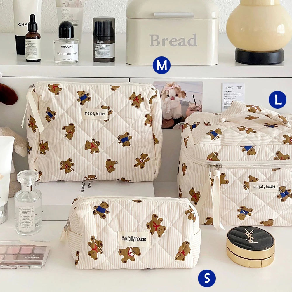 Purilite Select Quilted Cotton Makeup Bag
