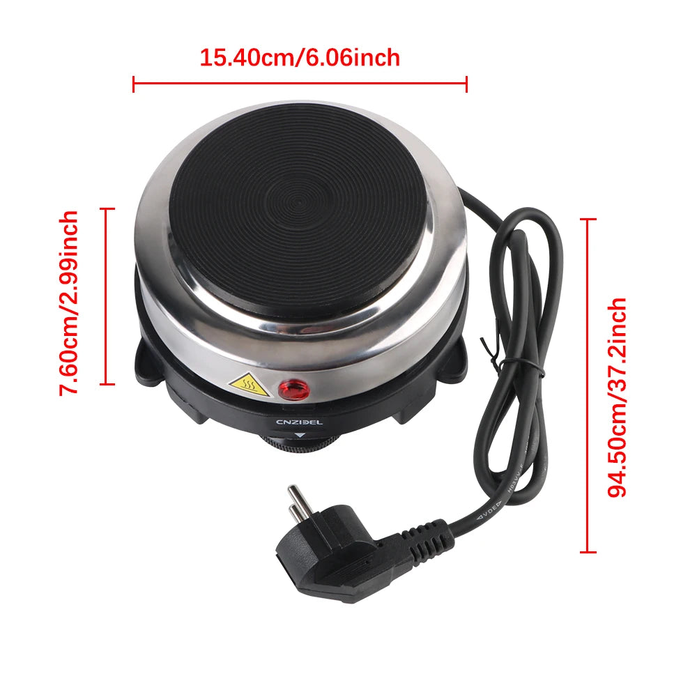 Purilite Select 500W Mini Electric Heater Stove – Multifunctional Hot Plate for Milk, Water & Coffee (EU Plug)