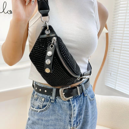 Purilite Select Women’s Diamond PU Leather Belt Bag