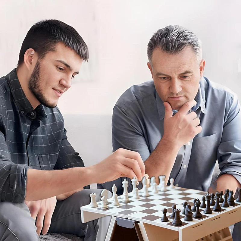 Purilite Select 3D Printed Chess Book Set | Magnetic Folding Chess Board Game | Portable Travel Chess with Storage | Compact Book Design Strategy Game