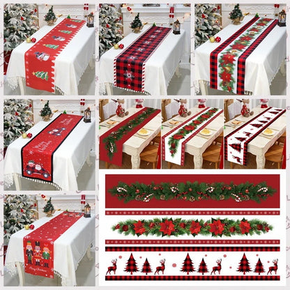 Purilite Select Christmas Table Runner Cloth – Festive Merry Christmas Table Décor for Home 2024 | Elegant Tablecloth for Xmas, Navidad, and New Year 2025