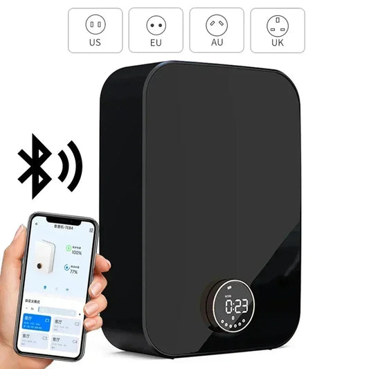 Waterless Essential Oil Diffuser Professional Fragrance Nebulizing Diffusion System LED Screen Scent Air Machine For Home