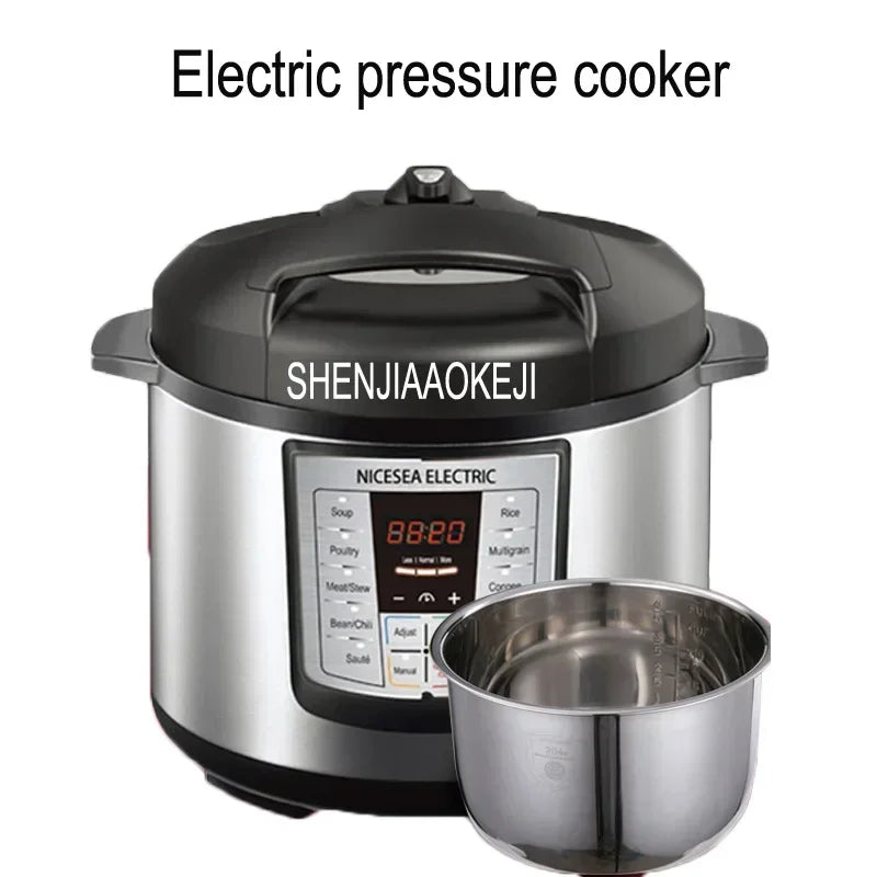 Purilite Select 5L Electric Pressure Cooker 110V–220V Intelligent Double Inner Pot Rice Cooker with LCD Display for 5–6 People - PuriLite