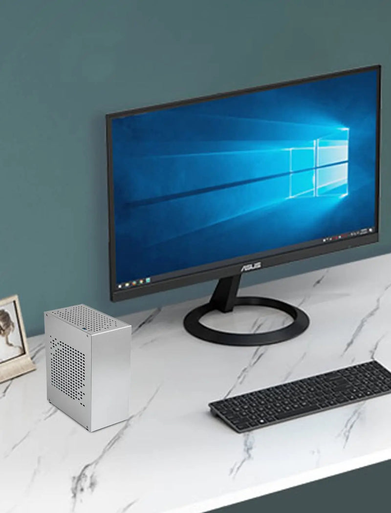 Purilite Select A07 Ultra-Compact Aluminum Mini ITX PC Case with PCIe 3.0 Riser