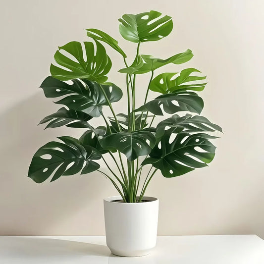 Purilite Select Artificial Monstera Tree 60–112CM Indoor Decorative Plant – Realistic Tropical Palm Leaves for Home, Office, and Garden Decor - PuriLite