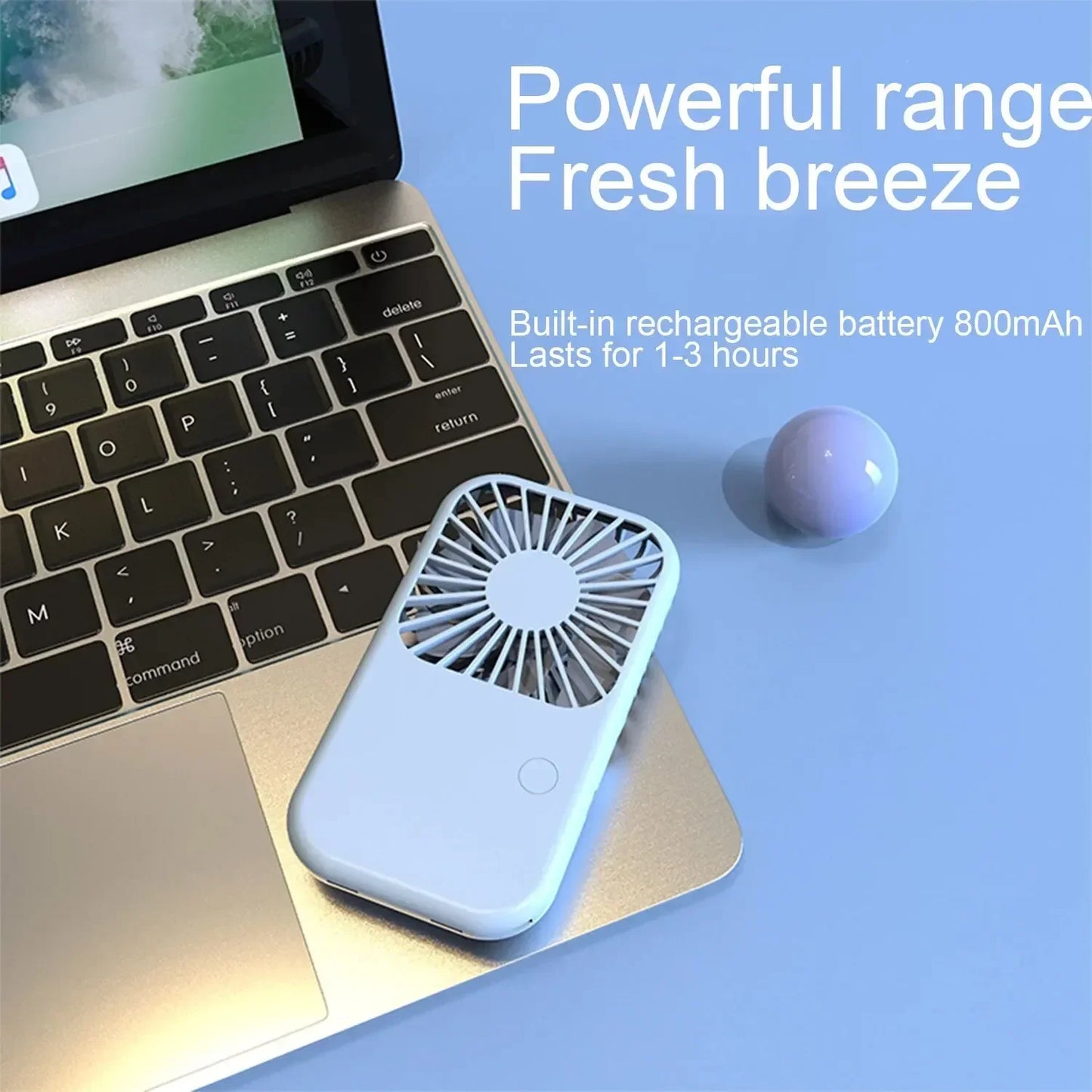 Purilite Select – Ultra-Quiet Portable Mini Fan (USB Rechargeable)