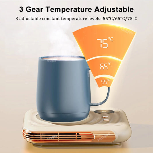 Cup Heater Coffee Tea Mug Warmer Electric Milk Tea Cup Heating Coaster Cup Warmer For Home Office 220V Desk Cup Mug Warmer - PuriLite