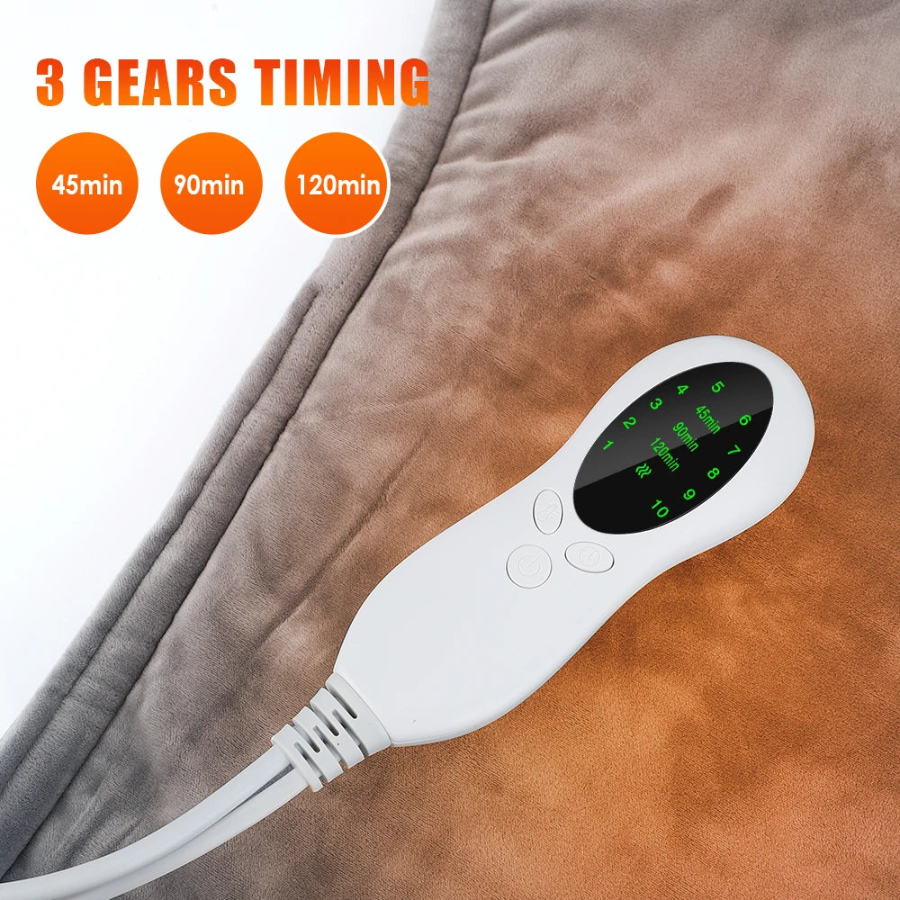 Purilite Select Electric Heating Pad Wrap Vest – Full Back, Neck & Shoulder Heating Shawl for Winter Comfort