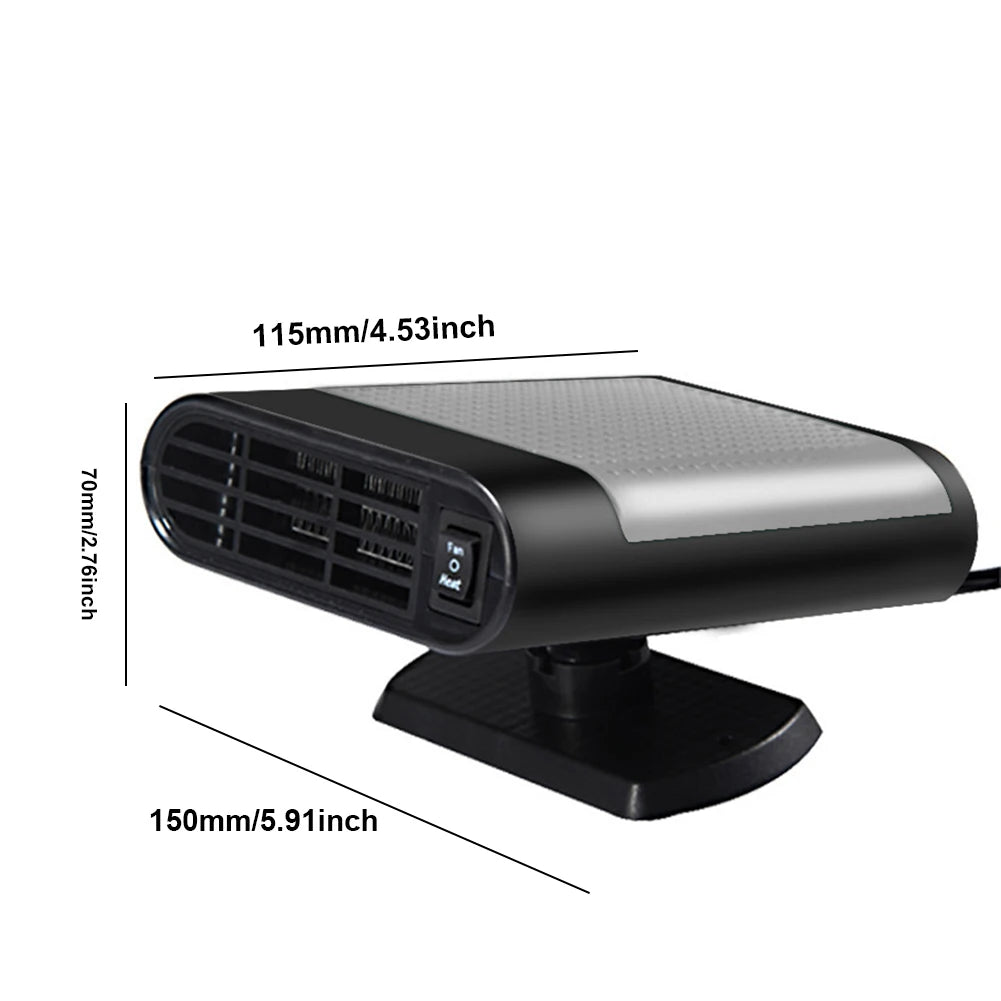 Purilite Select – 1200W Car Heater 12V/24V | Electric Heating &amp; Cooling Fan with Windshield Defogger &amp; Defroster
