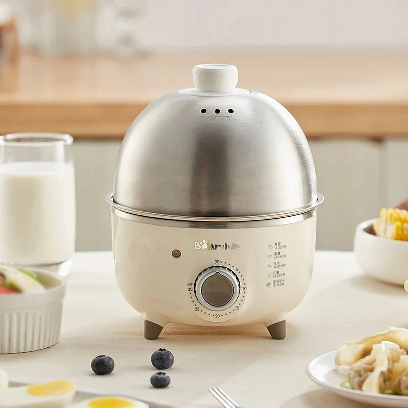 Purilite Select 360W Electric Egg Boiler & Multicooker Steamer with Timer – Automatic Egg & Custard Cooker for Home - PuriLite