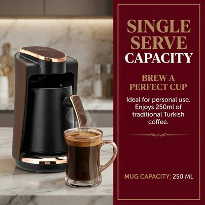 Purilite Select 250ML Turkish Coffee Maker Single Cup Electric Coffee Pot 110V/220V