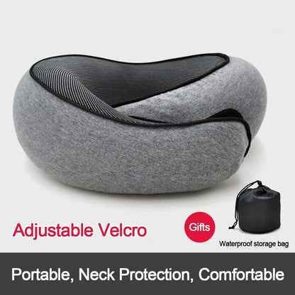 Purilite Select Memory Foam Travel Neck Pillow – U-Shaped Snail Style Portable Sleep Support Pillow