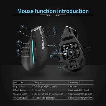 🔥 Purilite Select RGB Wireless Vertical Mouse