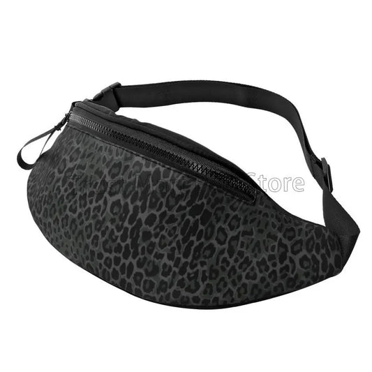 Purilite Select Black Leopard Print Fanny Pack