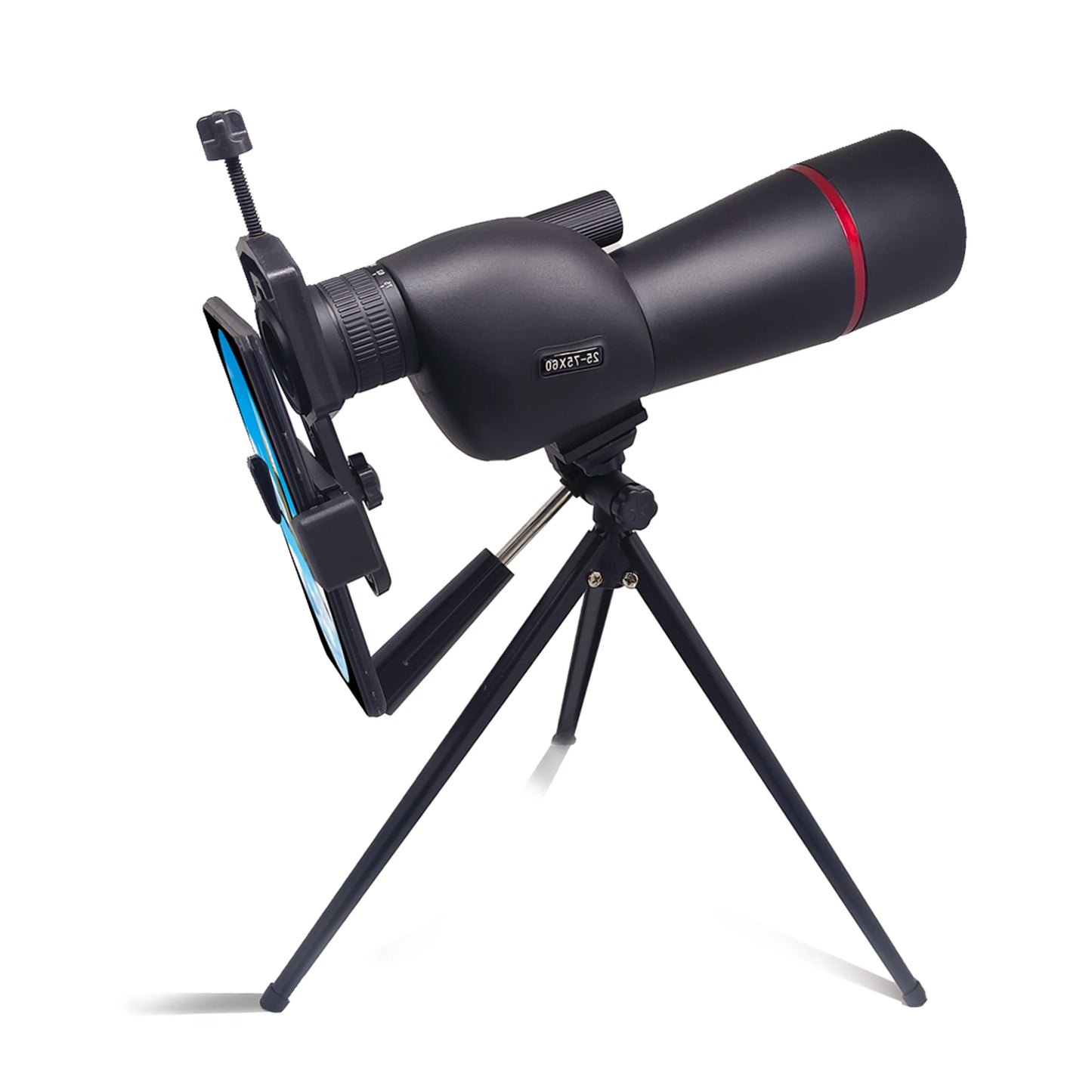 Purilite Select 25-75X High Power Zoom Monocular Telescope with 60mm Objective Lens, Phone Adapter and Tripod for Bird Watching, Camping and Outdoor Viewing