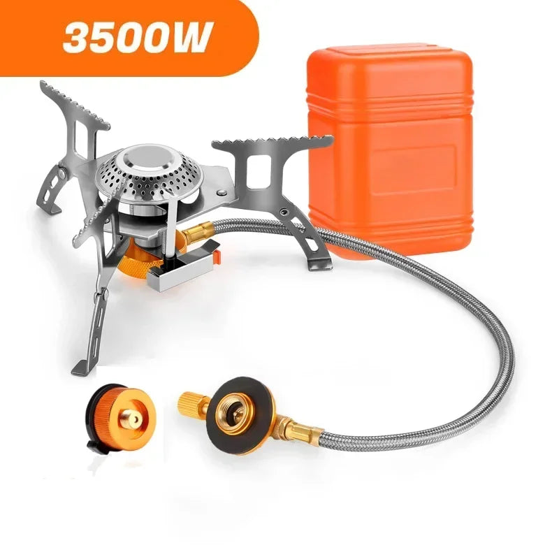 Purilite Select Portable Folding Camping Gas Stove 3500W Outdoor Backpacking Cooking Stove with Ignition for Hiking, Camping & Picnic