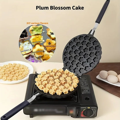 Non-Stick Aluminum Cake Mold 19 Hole Plum Blossom Design Easy Release for Home Baking Pastries Sandwiches Baking Accessories - PuriLite