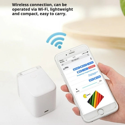 Purilite Select Portable Color Mini Inkjet Printer Wireless WiFi 2.4G Handheld Mobile Printer for Gift Cards, Logos, Labels and Custom Printing - PuriLite