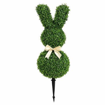 Purilite Select Artificial Bunny Garden Stakes – Faux Greenery Rabbit Outdoor Decor for Porch, Pathway, Yard, and Spring Display - PuriLite
