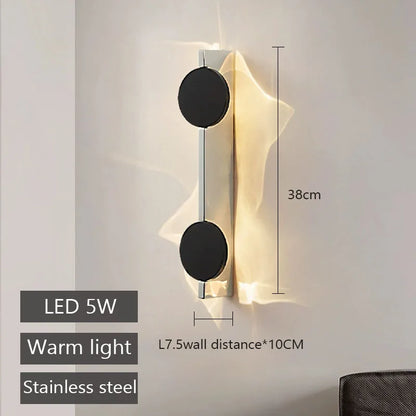 Purilite Select Modern LED Wall Light – Rotatable Stainless Steel Wall Sconce, Contemporary Bedroom Bedside Lamp, Decorative Indoor Lighting Fixture - PuriLite