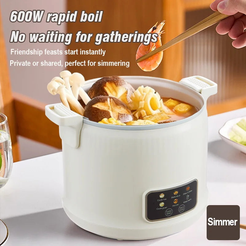 1.8L Micro Pressure Rice Cooker for 1-2 People, Multifunctional Household Hot Pot, Porridge, Soup, Electric Rice Cooker 220V - PuriLite