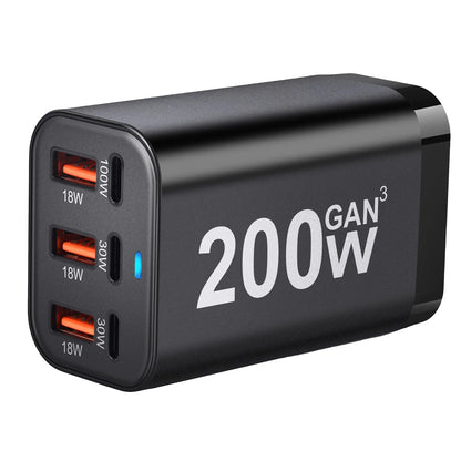 Purilite Select 200W 6-Port GaN USB-C Fast Charger