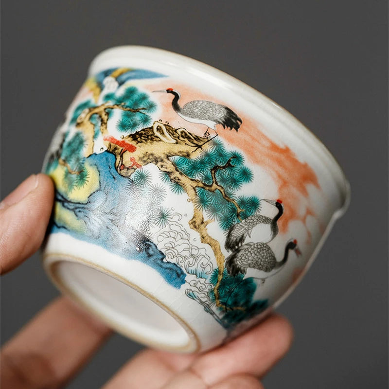 Purilite Select™ Handcrafted Ru Kiln Ceramic Tea Cup – 130ml