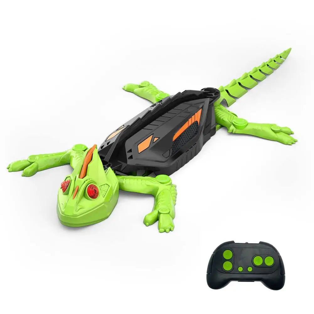 Purilite Select Wall Climbing RC Gecko Toy | Remote Control Crawling Lizard with LED Eyes for Kids