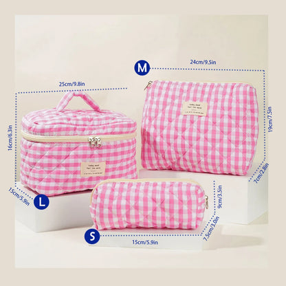 Purilite Select Quilted Cotton Makeup Bag