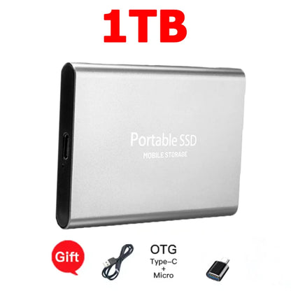 Purilite Select 16TB Portable SSD USB-C External Solid State Drive | High-Speed USB 3.1 Storage Drive for Laptop, Desktop, Mac & Android File Backup