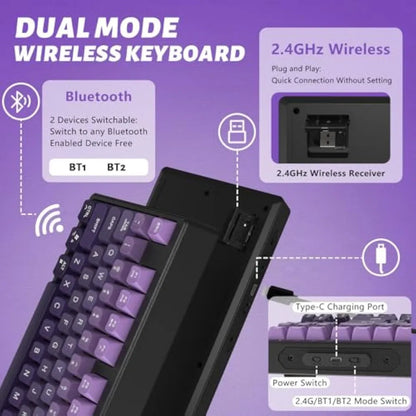 Purilite Select M87 Wireless Dual-Mode 87-Key Keyboard