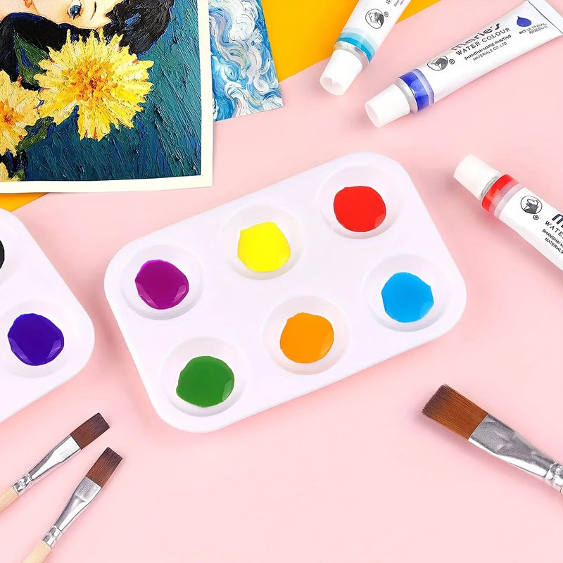 Purilite Select 12-Piece 6-Well Paint Mixing Palette Set