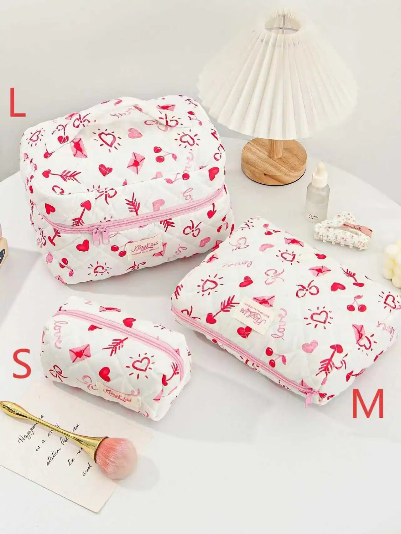 Purilite Select Quilted Cotton Makeup Bag