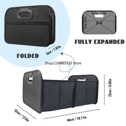 Purilite Select Foldable Car Trunk Organizer | Portable SUV Storage Box, Collapsible Cargo Organizer for Camping, Grocery Storage, Travel & Vehicle Organization