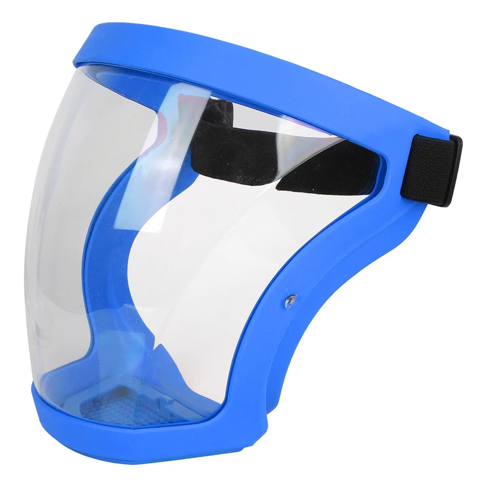 Purilite Select Full Face Shield Mask Adjustable Clear Face Cover with Replaceable Filter Layer for Cycling, Cooking, Outdoor Activities, and Everyday Use