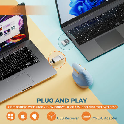 🖱️ Purilite Select Vertical Wireless Mouse