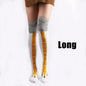 Purilite Select Funny Cartoon Chicken Leg Thigh High Socks | Stretchy Novelty Cosplay Socks for Women EU 38-43